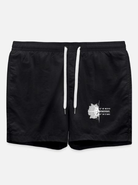 Koordinaten Bensersiel - Badeshorts - Schwarz