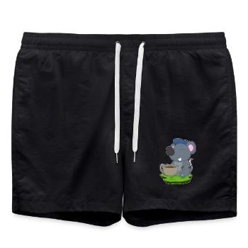 Mouse Coffee Mug - Swim Trunks - black - Front - AI Model Male 185 light (185cm)