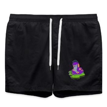 Snake Hat - Swim Trunks - black - Front - AI Model Male 185 light (185cm)