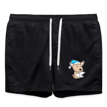 Chihuahua Sleeping Fatigue Dog Dog Breed - Swim Trunks - black - Front - AI Model Male 185 light (185cm)