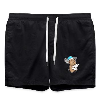Orignal avec oreiller et bonnet somnolent - Short de bain - noir - Devant - AI Model Male 185 light (185cm)