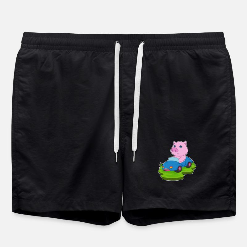 Voiture à cochon - Short de bain - noir
