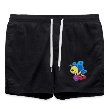 Papillon Bowling Boule de bowling - Short de bain - noir - Devant - AI Model Male 185 light (185cm)