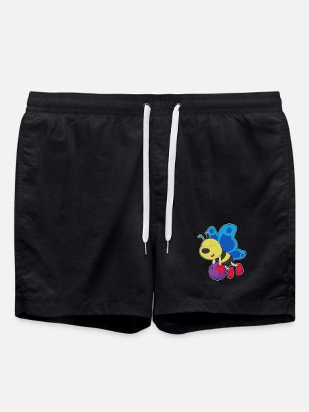 Butterfly Bowling Bowling Ball - Swim Trunks - black