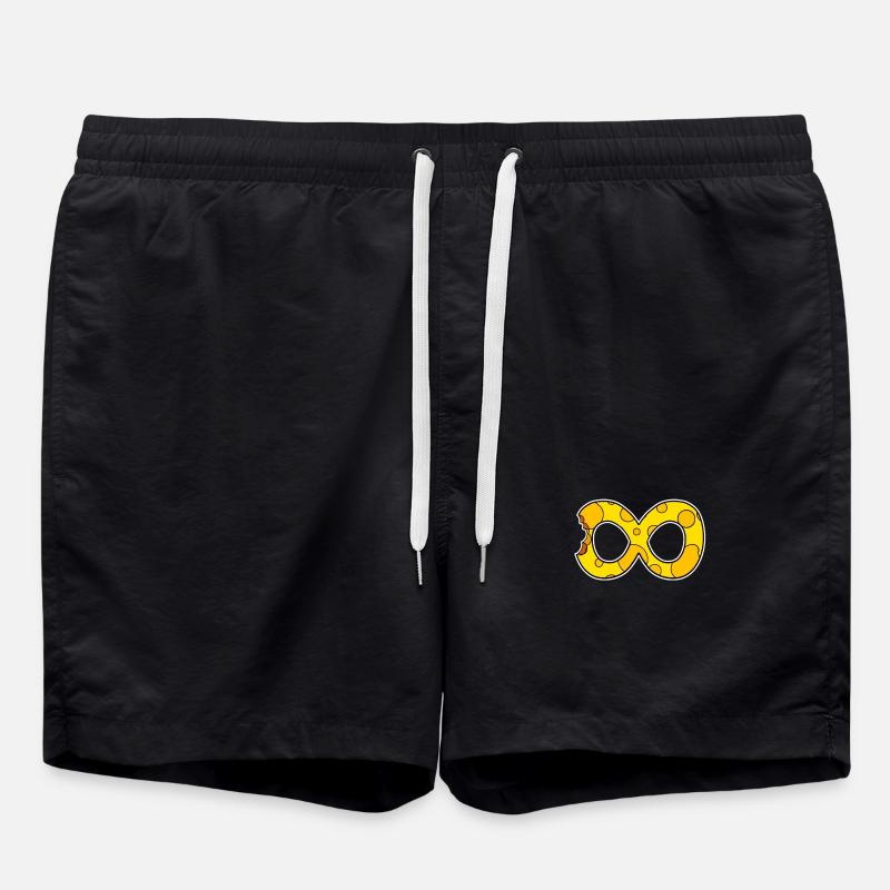 Käse Unendlich Smbol - Badeshorts - Schwarz