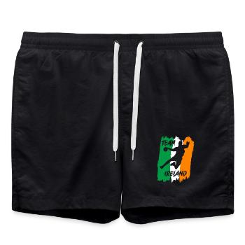 Handball Team Ireland - Swim Trunks - black - Front - AI Model Male 185 light (185cm)