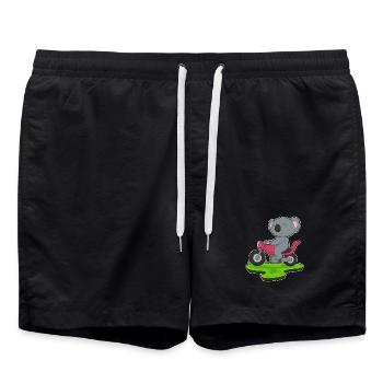 Moto Koala - Short de bain - noir - Devant - AI Model Male 185 light (185cm)