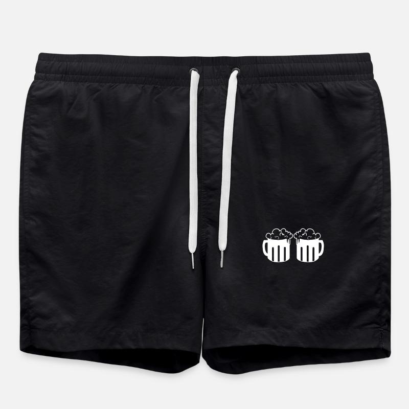 Chopes à bière - Short de bain - noir