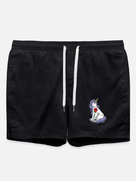 Licorne Rose - Short de bain - noir