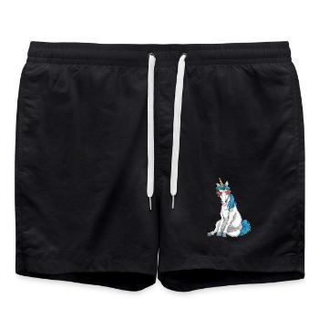 Unicorn Sunglasses - Swim Trunks - black - Front - AI Model Male 185 light (185cm)
