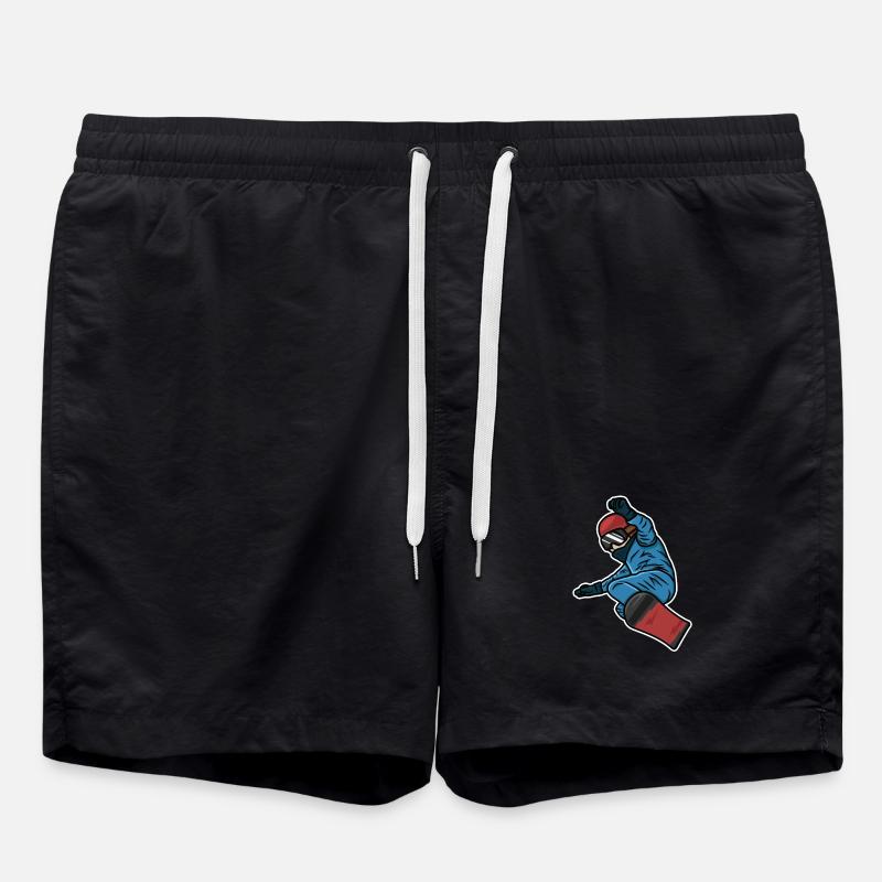 Petit snowboarder - Short de bain - noir