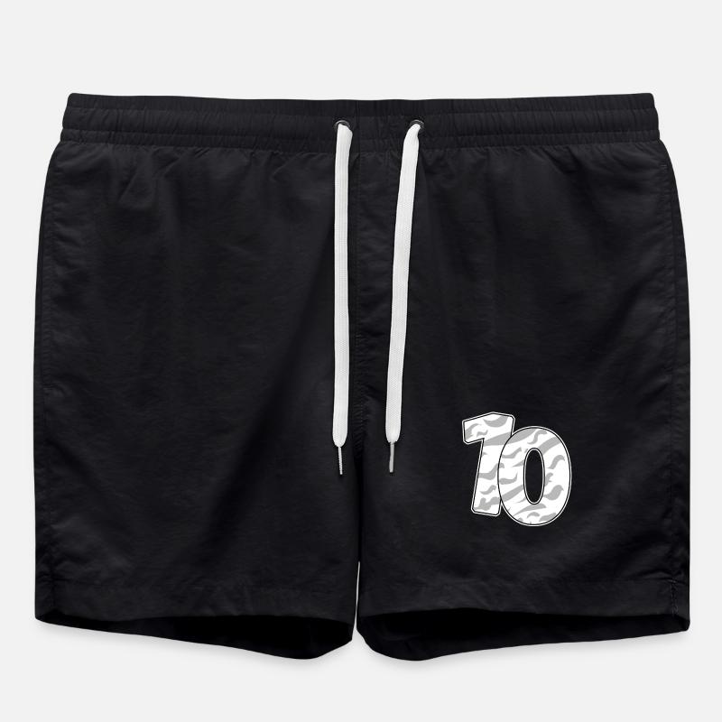 10 - Short de bain - noir