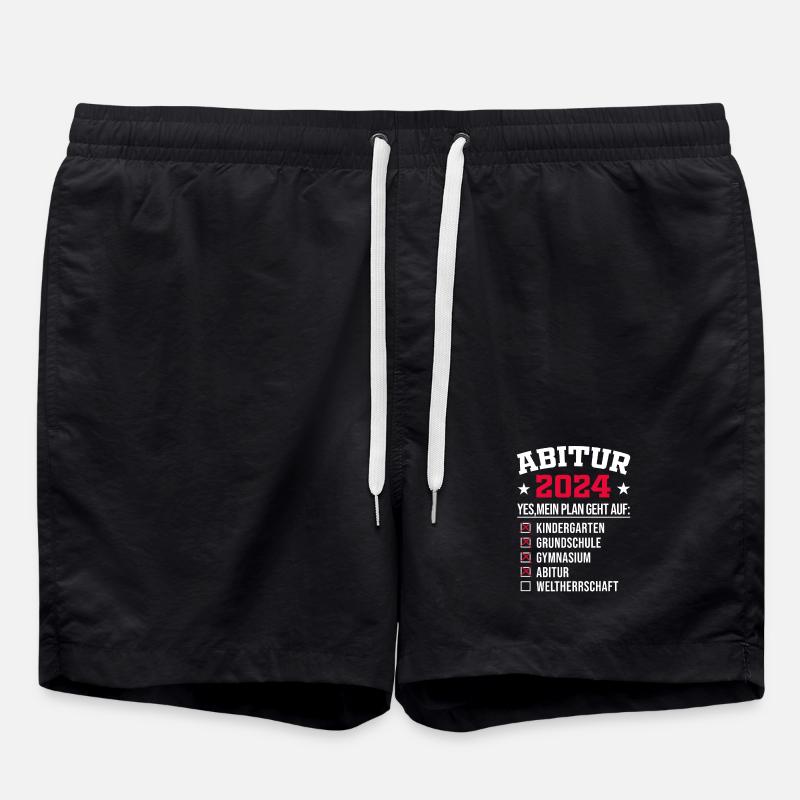 Abitur 2024 - Badeshorts - Schwarz