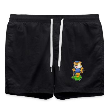 Batte de baseball Tiger Baseball - Short de bain - noir - Devant - AI Model Male 185 light (185cm)