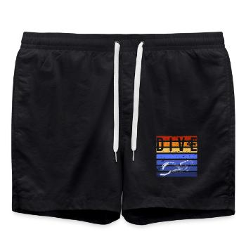 Dive - Badeshorts - Schwarz - Vorne - AI Model Male 185 light (185cm)