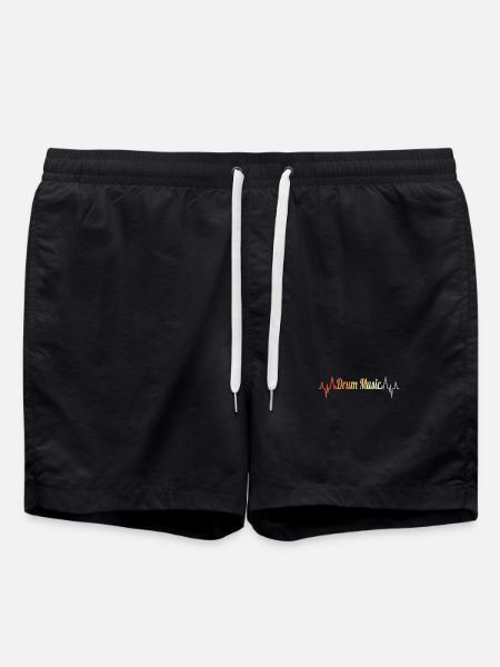 Drummer heart palpitations - Swim Trunks - black