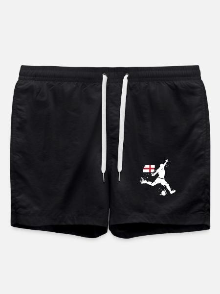 Fußball England Fan Spieler Explosion EM 2024 Team - Badeshorts - Schwarz
