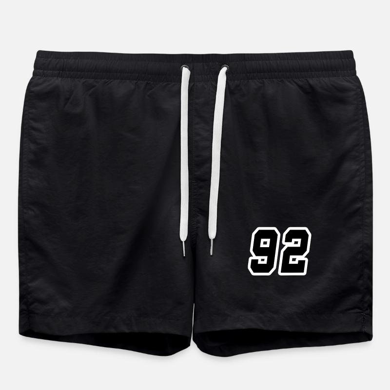 Nummer zweiundneunzig 92 - Badeshorts - Schwarz
