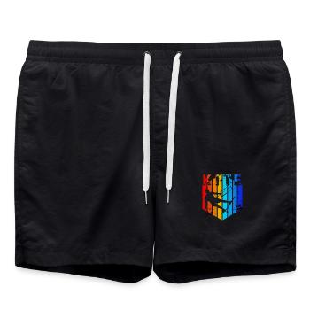 Kite - Badeshorts - Schwarz - Vorne - AI Model Male 185 light (185cm)