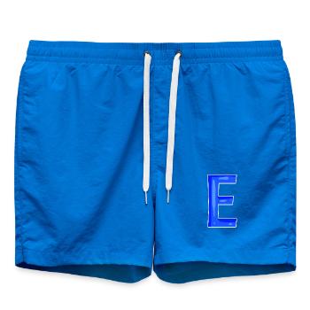 Buchstabe E - Anfangsbuchstabe E - Badeshorts - Cobalt blue - Vorne