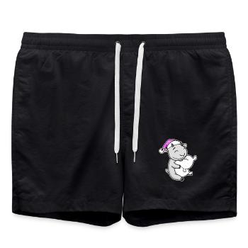 Goat Tired Sleeping Sleeping Girl - Swim Trunks - black - Front - AI Model Male 185 light (185cm)