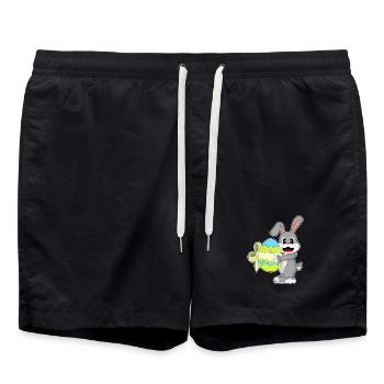 Arc de Pâques du Lapin - Short de bain - noir - Devant - AI Model Male 185 light (185cm)