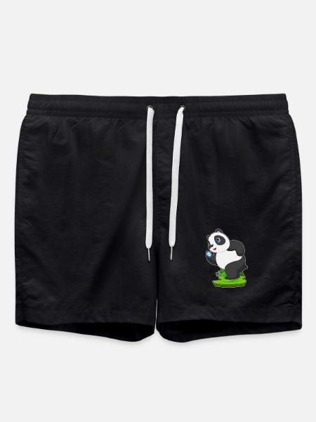 Panda Jogger Jogging Sport - Swim Trunks - black