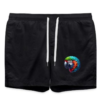 Perroquet - Short de bain - noir - Devant - AI Model Male 185 light (185cm)