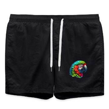 Perroquet - Short de bain - noir - Devant - AI Model Male 185 light (185cm)