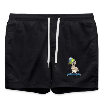 Bunny Easter Fitness - Short de bain - noir - Devant - AI Model Male 185 light (185cm)