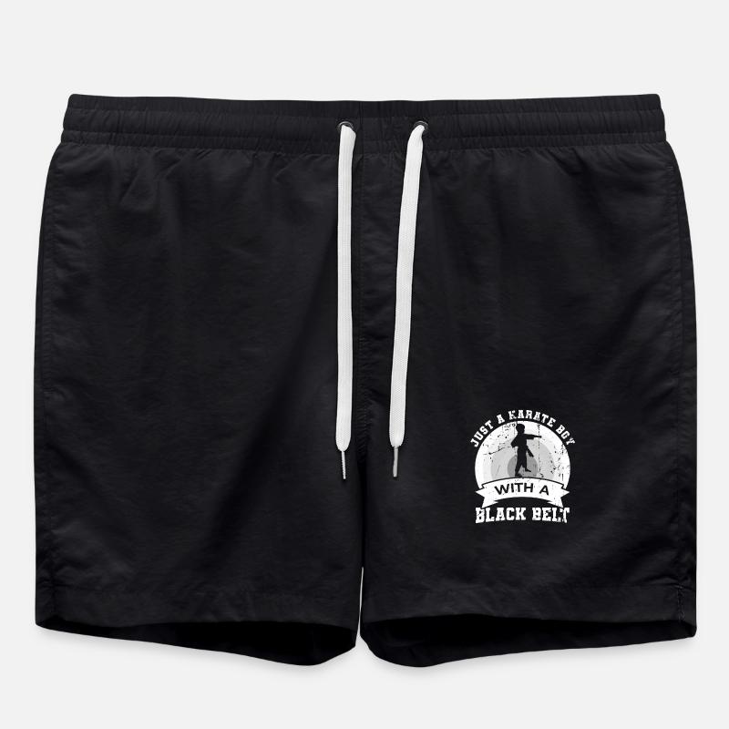 Garçon de karaté - Short de bain - noir