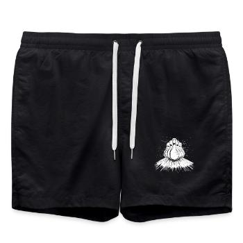 Bowling Drawing - Swim Trunks - black - Front - AI Model Male 185 light (185cm)