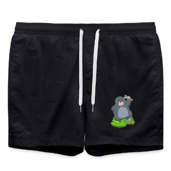 Mole Mechanic Wrench Workshop - Swim Trunks - black - Front - AI Model Male 185 light (185cm)