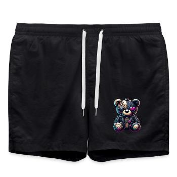 Ours en peluche Punk Emo - Short de bain - noir - Devant - AI Model Male 185 light (185cm)