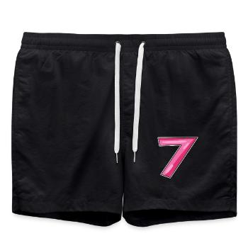 7 - Short de bain - noir - Devant - AI Model Male 185 light (185cm)