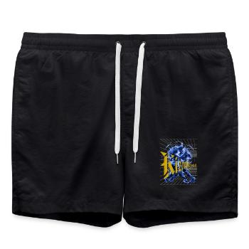 Kizomba Social Perspektiv Urban Kiz - Badeshorts - Schwarz - Vorne - AI Model Male 185 light (185cm)