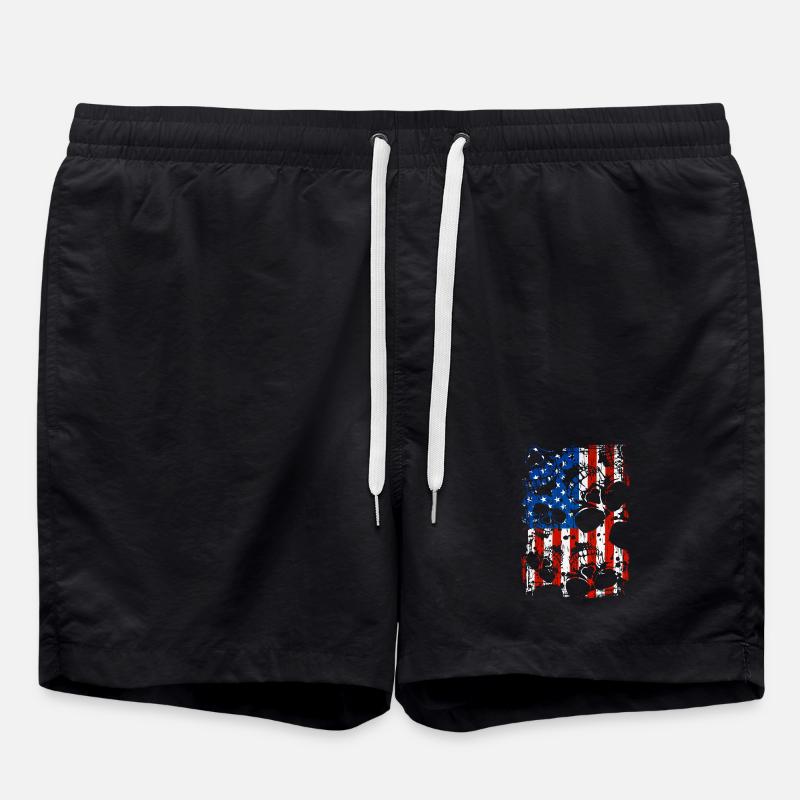 Crâne USA Pride - Short de bain - noir