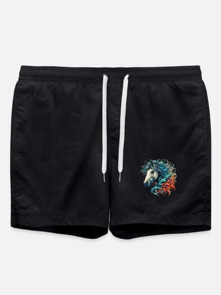 Horse - Swim Trunks - black