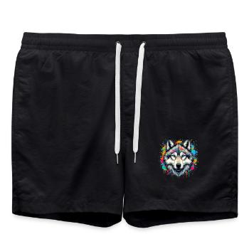 Loup - Short de bain - noir - Devant - AI Model Male 185 light (185cm)