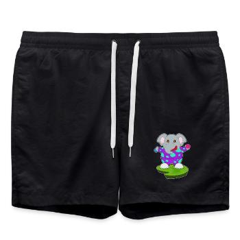 Elephant Clown - Swim Trunks - black - Front - AI Model Male 185 light (185cm)