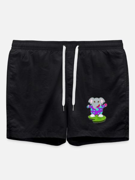 Elephant Clown - Swim Trunks - black