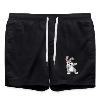 Bunny Hip Hop Dance - Swim Trunks - black - Front - AI Model Male 185 light (185cm)