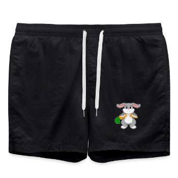 Bunny Carrot - Swim Trunks - black - Front - AI Model Male 185 light (185cm)