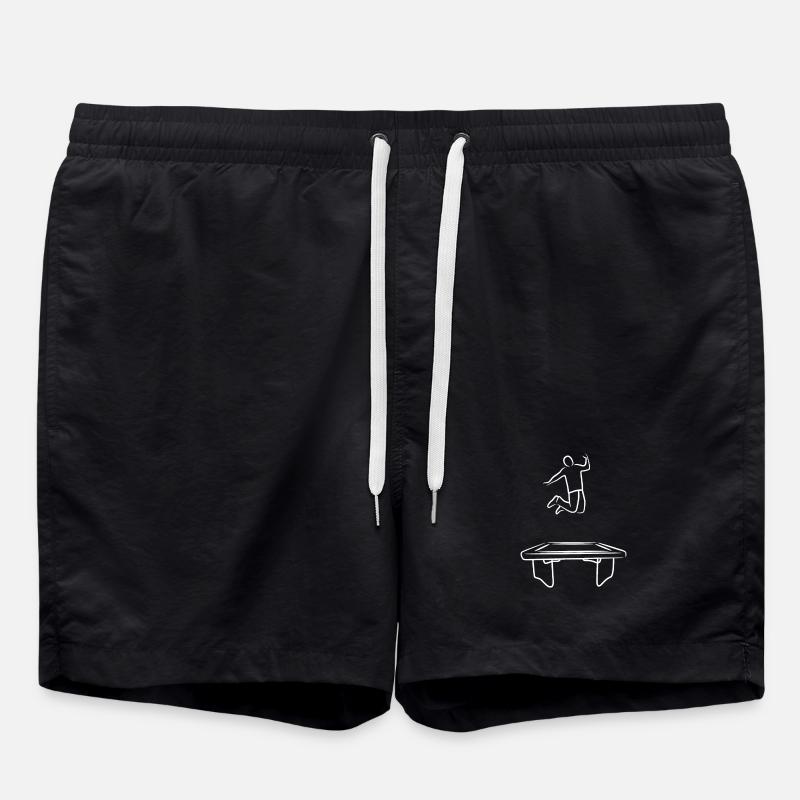 Funny trampoline jumper - Swim Trunks - black