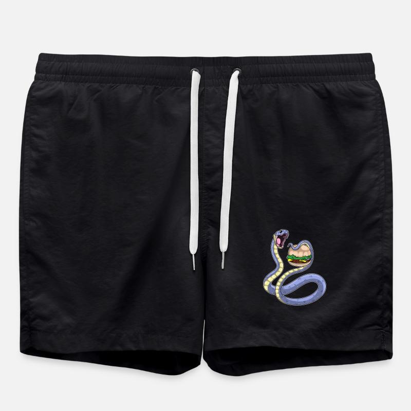 Burger au serpent - Short de bain - noir