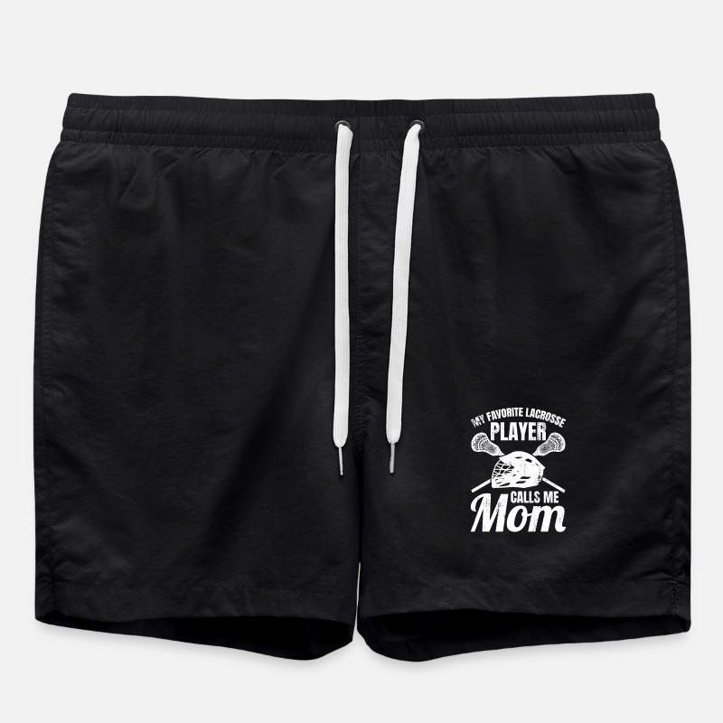 Lacrosse Mom - Swim Trunks - black