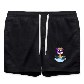 Giraffe Taucher Schnorchel Tauchen - Badeshorts - Schwarz - Vorne - AI Model Male 185 light (185cm)