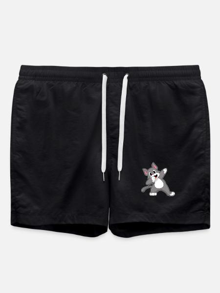 Chat Hip Hop Danse - Short de bain - noir