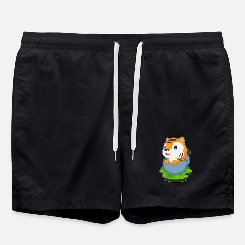 Tiger Mug - Swim Trunks - black