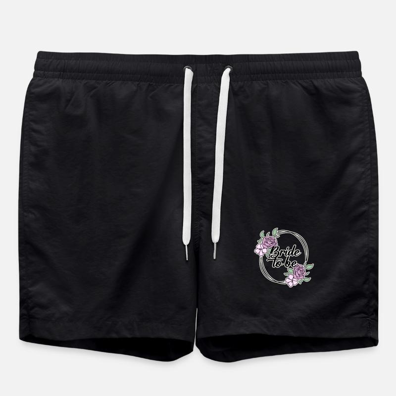 Bridal Wedding Dress - Swim Trunks - black
